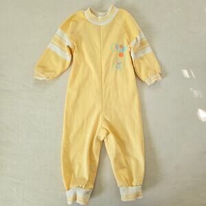 Vintage Healthtex Cute Yellow Bodysuit 24 months